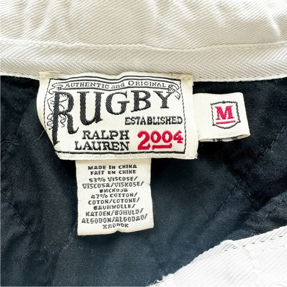 Ralph Lauren Rugby 2004 Polo Long Sleeve Shirt Medium Crest Embroidered Vintage - Picture 6 of 11